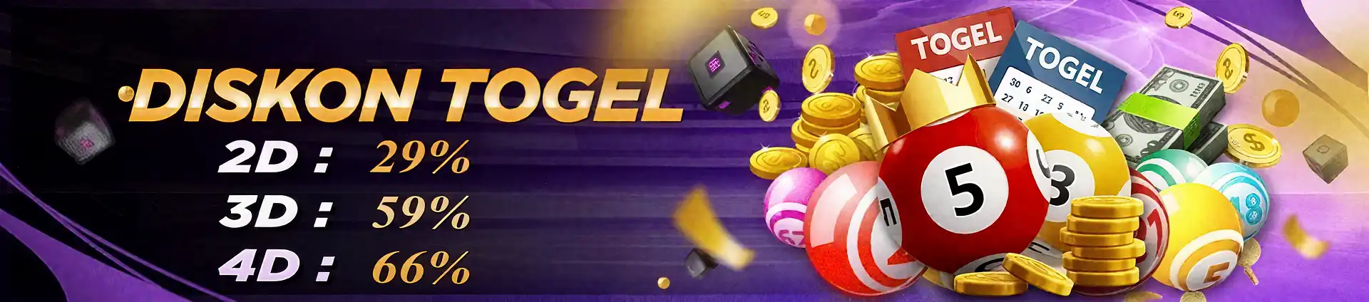 Banner Promo Flash Sale DISKON TOGEL