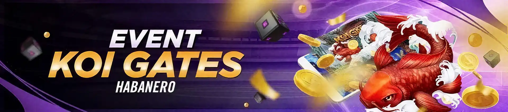 Banner Promo Flash Sale BONUS KOI GATES HABANERO