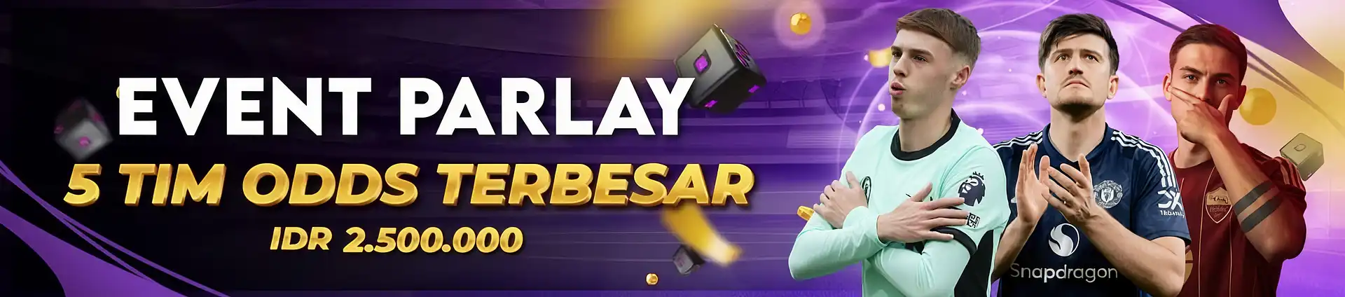 Banner Promo Flash Sale BONUS MIX PARLAY 5 TIM