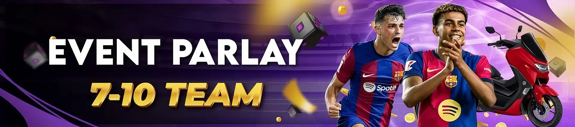 Banner Promo Flash Sale BONUS MIX PARLAY 7-10 TIM