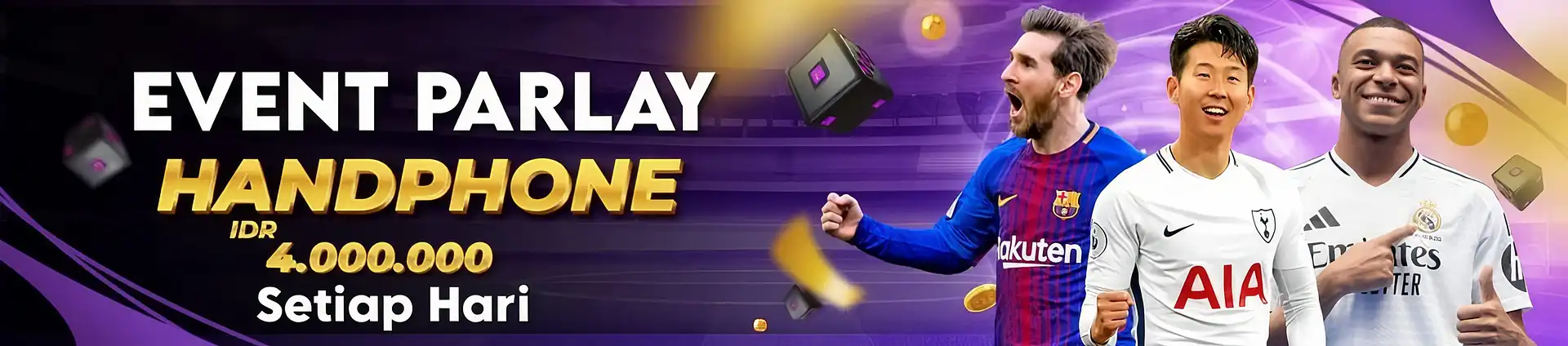 Banner Promo Flash Sale BONUS MIX PARLAY HANDPHONE