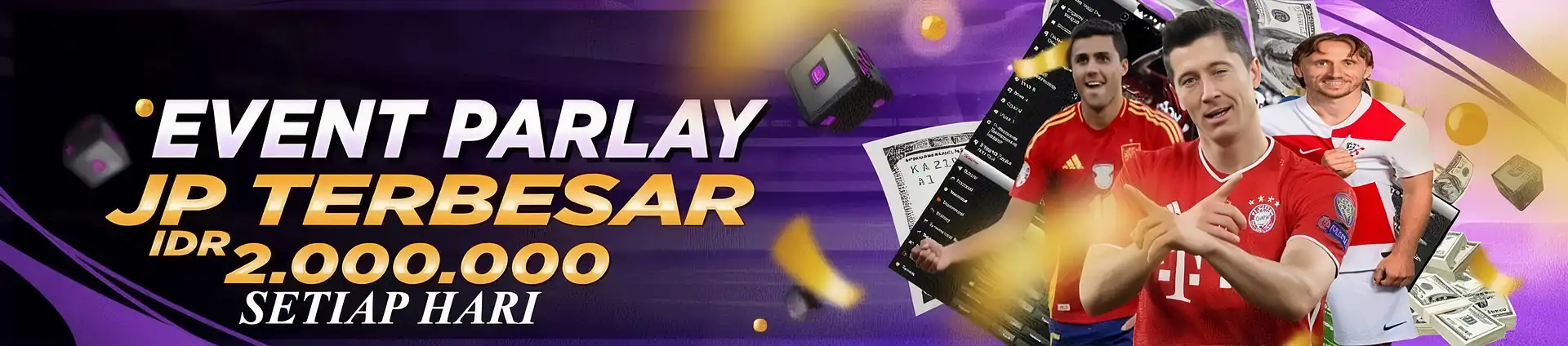 Banner Promo Flash Sale BONUS JACKPOT MIX PARLAY TERBESAR