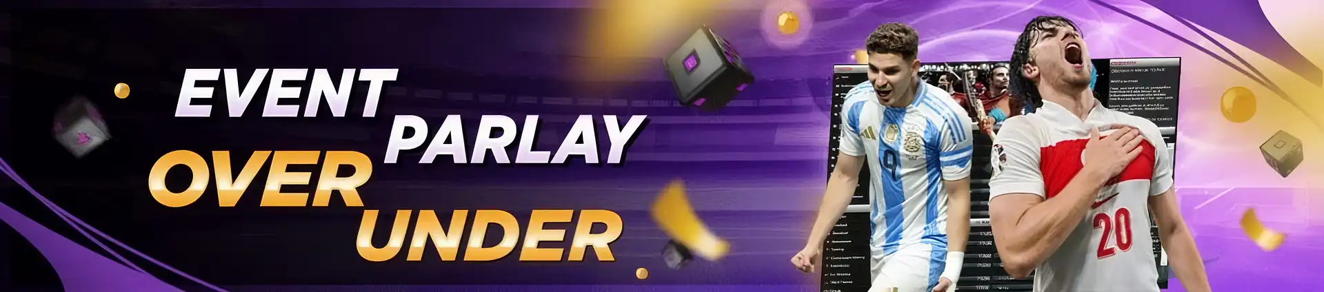 Banner Promo Flash Sale BONUS OVER UNDER MIX PARLAY